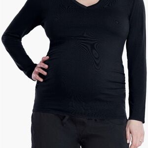 Motherhood Maternity Black Long Sleeve Top